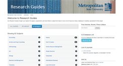 Desktop Screenshot of libguides.metrostate.edu