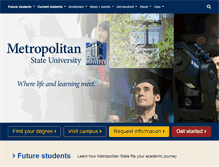 Tablet Screenshot of metrostate.edu